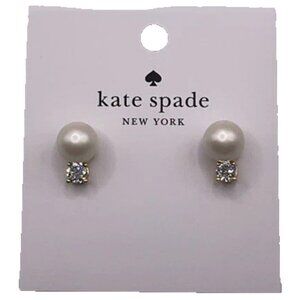Kate Spade Earrings Faux Pearl Post Stud Earring 18K Gold Plated Mother's Day